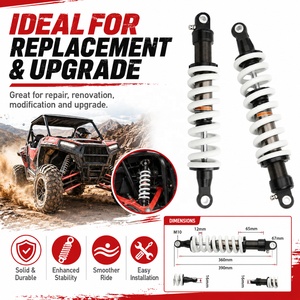 Amortisseur à ressort réglable de 360 mm avec amortissement pneumatique de 12 mm pour moto tout-terrain 150cc - <span class=keywords><strong>250cc</strong></span>, VTT, <span class=keywords><strong>QUAD</strong></span>, GO Kart - Product Image 4