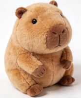 Peluche Capybara Personnalisée OEM ODM, Jouet en Peluche Brodé en Coton PP, Cadeau d'Anniversaire, 100% Polyester, Prix d'Usine en Gros