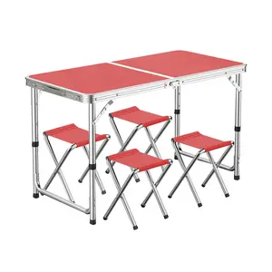 Modern Lightweight Height Adjustable Aluminum Kitchen Picnic Portable Folding Camping Table