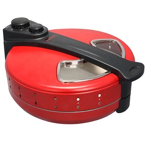 Four à <span class=keywords><strong>pizza</strong></span> électrique mini en acier inoxydable et appareil à faire des pizzas, plaque de 12 pouces, unité unique, certifié CB, usage domestique, 1200W, fonction minuterie - Product Image 3