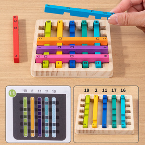 Gioco Educativo Montessori in Legno con Bastoncini Arcobaleno per Bambini, per Insegnare il Conteggio e lo Sviluppo del Pensiero Matematico - Product Image 3