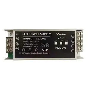 Nuovo prodotto 100W 200W 300W 400W 12V 24V 48V IP67 per interni a prova di polvere alimentazione a Led Driver