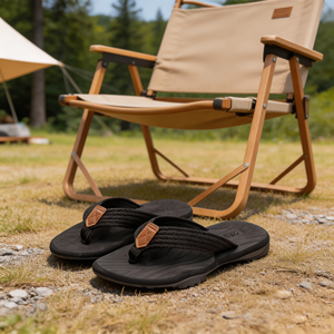 Chanclas de EVA para Hombre, Color Sólido, Suela Suave, Ligeras, Plataforma, Transpirables, Antideslizantes, Flexibles, para Verano e Invierno - Product Image 4