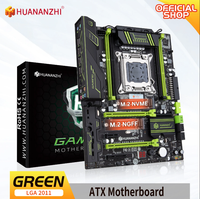Motherboard Chipset Intel X79 Mendukung Prosesor Xeon E5 128GB SATA3 PCI-E M.2 SSD LGA2011 DDR3 untuk Desktop Terintegrasi ATX Empat