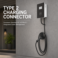 Chargeur de voiture électrique triphasé 22 kW Mode 3 3017, station de recharge de niveau 2 pour usage commercial