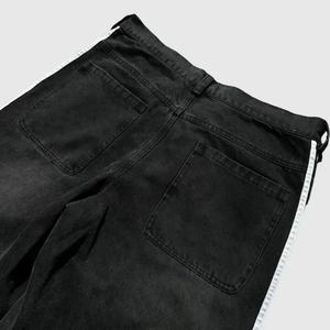 Jeans Unisex de Pierna Ancha con Rayas Laterales, Estilo Hip Hop Y2K, Corte Holgado, Lavados, con Logotipo Serigrafiado en Algodón, Precio de Fábrica, para Invierno/Primavera - Product Image 6