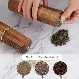 Molinillo <span class=keywords><strong>de</strong></span> Especias Manual, Ajustable, <span class=keywords><strong>de</strong></span> Madera, Recargable, con Frasco <span class=keywords><strong>de</strong></span> Vidrio y Cuchillas <span class=keywords><strong>de</strong></span> <span class=keywords><strong>Acero</strong></span> <span class=keywords><strong>Inoxidable</strong></span> para <span class=keywords><strong>Cocina</strong></span> - Product Image 3