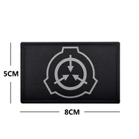 SCP Foundation logo Bordado reflectante Gancho y bucle Moral IR Patch Scp Foundation Patch