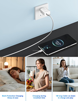 Chargeur rapide Supercharge 35W pour Honor X6b X8c X8b Magic7 6 Lite 200 Smart Chargeur rapide USB 35W avec câble USB 5A pour Honor