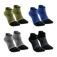 Chaussettes à cinq doigts WRELS, faible MOQ, stock disponible, chaussettes en laine mérinos respirantes et légères, chaussettes à cinq doigts pour sports de plein air, antidérapantes
