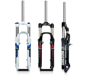 Vélo de montagne de <span class=keywords><strong>26</strong></span> <span class=keywords><strong>pouces</strong></span> en alliage d'aluminium avec suspension avant, frein à disque/v-brake double usage, amortisseur, tube de direction de 28,6 <span class=keywords><strong>mm</strong></span>, <span class=keywords><strong>fourche</strong></span> - Product Image 2