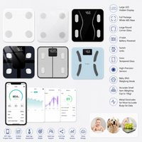 Balance connectée 4 électrodes pour la graisse corporelle, capacité 180 kg, légère, facile à déplacer, usage domestique, pour femmes, se déplace facilement avec une seule main