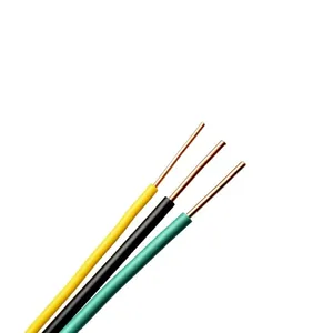 Single Core 1.5mm-10mm Construction PVC Insulated Copper Wiring Electrical Wire Cable BV/BVR Solid Conductor 450/750V Rated