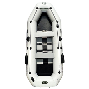 Solarmarine 4 인 <span class=keywords><strong>PVC</strong></span> 풍선 낚시 보트 카약 판금 나무 갑판 레크리에이션 부동 폰툰 공장 직접 패들