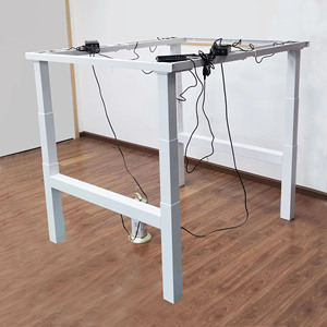 Scrivania Regolabile Elettrica Ergonomica Moderna di Grandi Dimensioni con 4 Motori, Telaio in Metallo a 4 Gambe per Ufficio e Casa - Product Image 3