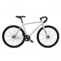 Vélo Fixie 700-28C avec guidon drop bar, style viral, à vitesse unique, pour hommes et femmes