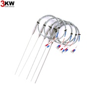Sonde PT100 flexible de capteur de température blindé de WRNK-191 de thermocouple de type K avec résistance thermique pour la détection de température