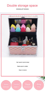 Một hộp trang điểm cũng thường được gọi là hộp lưu trữ mỹ phẩm hoặc du lịch được sử dụng để lưu trữ đồ vệ sinh mỹ phẩm trong khi đi tàu - Product Image 2