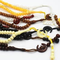 Chapelet Musulman Tasbih 99 Perles Islamiques Bracelet Collier de Prière Perles Arabes Cadeaux de l'Aïd