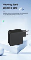 USB-C 120W GaN PC tahan api pengisi daya dinding QC 3.0/PD dapat dilipat kabel ditarik ramah lingkungan ponsel 5V/2A