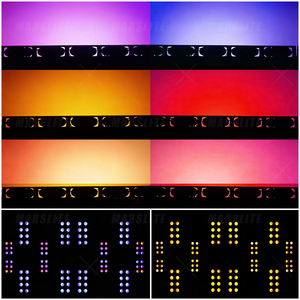 2x300W RGBAWW Luces LED para Audiencia, IP65 Impermeables, 2 Ojos de Luz, Enlazables Horizontal o Verticalmente para DJ - Product Image 2