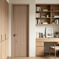 Série de portes intérieures modernes et simples de couleur blanche, avec plusieurs motifs de panneaux géométriques pour s'adapter à différents styles de maison