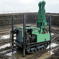MKDQZ-160 Foreuse pneumatique DTH pour puits d'eau, alimentée au diesel, avec système de levage hydraulique, mobilité sur chenilles, profondeur max. 200 m