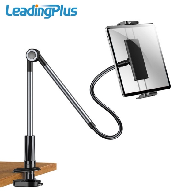Lazy Long Arm Phone Holder with 360 Degree Rotation Goose Neck Mount and Desk Clip for Home Use Compatible Mobile Phone Tablet
