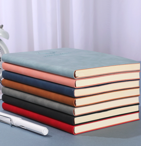 Classic Journal Manufacturer Custom A5 Hardcover PU Leather High Quality 100 Sheets Thread <b>Sewing</b> Spiral Binding Notebook - Product Image 4