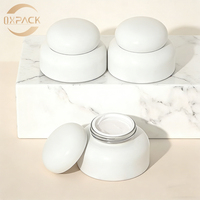 Pot en verre vide de nouvelle génération de 30 g avec bouchon à vis et joint à ressort pour produits de soin de la peau, flacon de crème pour le visage