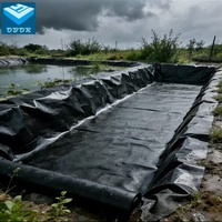 Rouleau de géomembrane HDPE imperméable, lisse et texturé, double texture, norme ASTM GM13, anti-infiltration pour l'exploitation minière et les réservoirs
