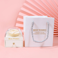 Coffret créatif pour bagues, colliers, boucles d'oreilles, ensemble de bijoux, macaron, boîte cadeau avec tiroir, acrylique, portable, avec sac à main