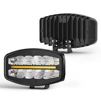 Camión faro Luces Led Para Camion Spotlight camión 10 pulgadas Led Spot faro Led blanco ámbar Drl apto para Scania Volvo DAF MAN