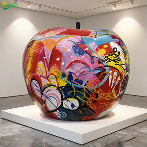 Hiện Đại Sơn Phim Hoạt Hình Nhà Máy Tùy Chỉnh Thiết Kế Nhựa Nghệ Thuật Lớn <span class=keywords><strong>Apple</strong></span> Ngoài Trời Trang Trí Điêu Khắc - Product Image 1