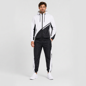 <b>Men</b> Hooded Waterproof Windbreaker <b>Jacket</b> Lightweight Zip Up <b>Running</b> Training <b>Jacket</b> Outdoor Sportswear - Product Image 1
