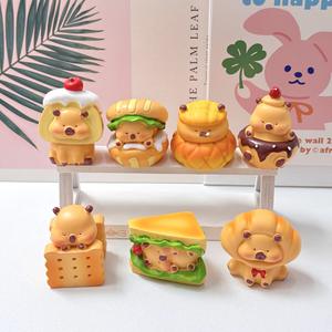 2025 nuevo estilo 3D comida de dibujos animados lindos encantos de resina de Capibara para decoración del hogar Accesorios DIY pintura para exhibición diaria - Product Image 3