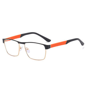 Bleu léger poids hommes lunettes progressives cadre carré Prescription lunettes Top qualité métal plaque <span class=keywords><strong>myopie</strong></span> <span class=keywords><strong>presbytie</strong></span> <span class=keywords><strong>lentilles</strong></span> - Product Image 6