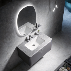 Miroir <span class=keywords><strong>de</strong></span> salle <span class=keywords><strong>de</strong></span> bain ovale à LED sans cadre, rétroéclairé, anti-buée, tactile intelligent, éclairé, résistant à l'humidité pour la maison et l'hôtel - Product Image 4