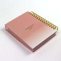 Impression Personnalisée Reliure Double Spirale Couverture Rigide Luxe Agendas Mensuels Hebdomadaires Quotidens, Planificateurs Budgétaires et Carnets de Notes Journaux