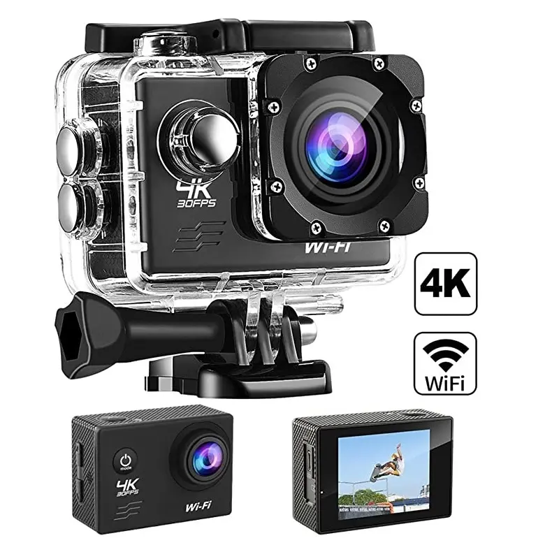 Action Camera 4K sports accessories 1080P wifi waterproof Cheap camera ucuz Aksiyon kamerasi slow motion underwater camera