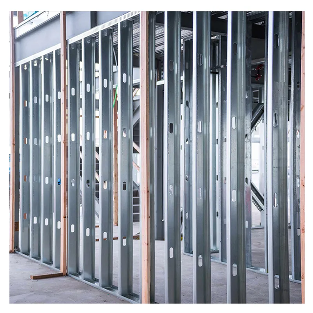 Light Steel Profil 120G Zinc 12Ft 75Mm 100Mm Drywall Profil Interior Dry Wall Stud Partition