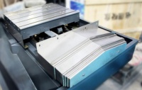Soufflet télescopique en acier pour la protection contre la poussière des machines de tournage CNC |   Couverture télescopique en acier pour soufflet |   Soufflet télescopique en acier