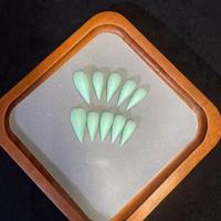 Ongles artificiels 3D faits main, couvrance totale, motif griffes de dragon et d'aigle, en ABS, avec colle – Meilleures ventes