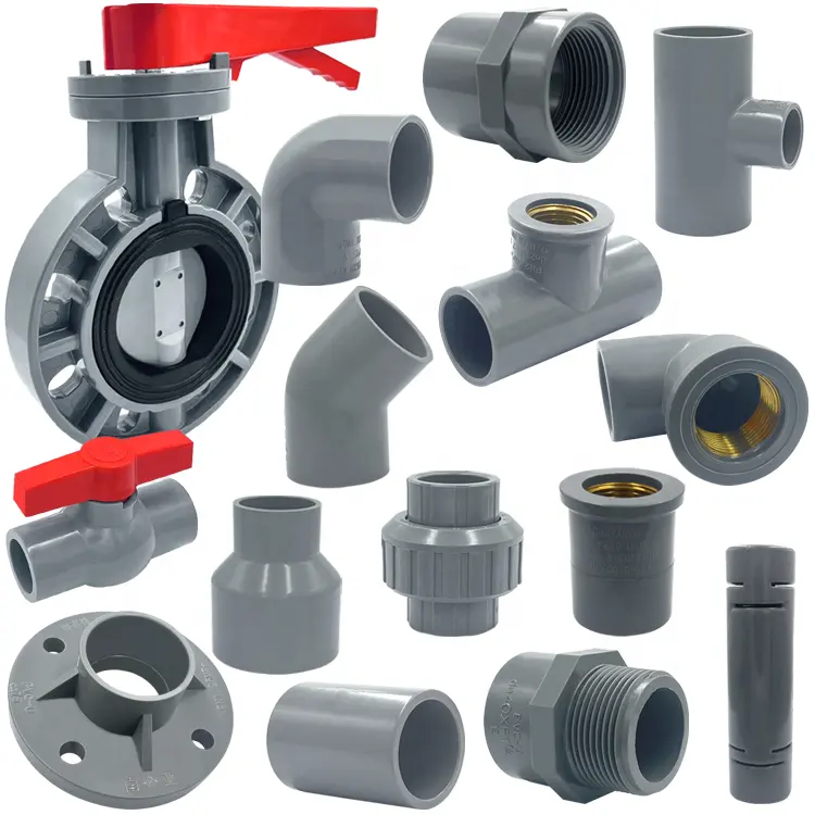 HYDY Professional PVC Water Pipe Fittings Plastic PVC fittings pipe