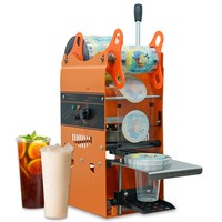 Machine à sceller manuelle pour gobelets en plastique de 90 mm/95 mm pour les boutiques de boissons froides et les bubble tea