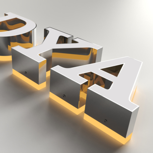 Tùy chỉnh Led frontlit Backlit chiếu sáng LED quảng cáo Acrylic thư ký độ sáng cao Led Mini Acrylic Logo Đăng - Product Image 4