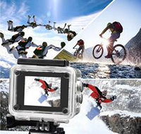 Caméra d'action pour activités de plein air, vente flash, 4K 1080P, grand angle 140 degrés, caméra sportive, prise en charge du WIFI, étanche