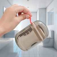 Boîte à savon de voyage créative et portable avec couvercle hermétique et fonction de drainage pour kits de salle de bain en déplacement
