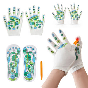 Chaussettes à illustration Acupoint pour hommes et femmes Produit de beauté et de soins personnels transfrontalier avec illustration du méridien sur la semelle - Product Image 5