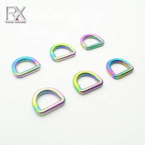 De aleación de zinco metallo cierres gancho de correa de perro clip hebilla Arco Iris hebilla de la correa para perro Correa 15 mm D anillo de gancho para bolsa - Product Image 6